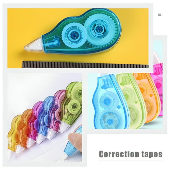 CCOCC Correction Tape White Eraser Tape Writing Corrective Roller Whiteout Student Portable Stationery Corrector Pen
