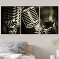 thumbnail image 3 of wall26 Canvas Print Wall Art Set Vintage Chrome Studio Microphones Music Instruments Photography Modern Art Contemporary Closeup Relax/Calm Cool for Living Room, Bedroom, Office - 24"x36"x3, 3 of 5