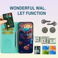 thumbnail image 4 of Rhinestone Glitter Flip Wallet Case for Samsung Galaxy S24 Plus (Not S24) for Women, Crystal Diamond Owl with Card Slot Cash Pockets Cover Case for Samsung Galaxy S24+ Plus MTY-Green, 4 of 16