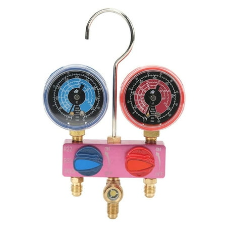 

-M02 Refrigerant Diagnostic Manifold Gauge G1/4 Condition Manometer Pressure Gauge Refrigeration Tool for R22/32/R410A