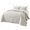 Beige-Full/Queen, variant on Beige Full/Queen Quilt Set 3-Piece Modern Cloud Pattern Lightweight Bedspread