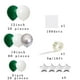 thumbnail image 5 of Kit de arco de globos PASOCON, verde esmeralda, plata y blanco, 5 of 7