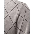 thumbnail image 5 of Men's knitted top,sweater, long-sleeved pullover with zipper, pure color stand collar spring and autumn jacket, 5 of 7