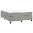 thumbnail image 3 of vidaXL Bed Frame Platform Bed Mattress Foundation Bedroom Furniture Velvet, 3 of 8