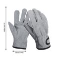 thumbnail image 4 of Naiovety 1 par de guantes resistentes al calor para barbacoa, guantes gruesos para asar, protectores de soldadura para Chef, suministros de protección Kits de desorden para acampar Gris Naiovety OD003602-02, 4 of 6