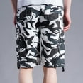 thumbnail image 5 of IROINNID Discount Cargo Shorts for Men Camouflage Work Shorts Multiple Pockets Straight Tube Five Piece Pants Beach Vacation Shorts,White, 5 of 7