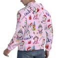 thumbnail image 6 of Picia Christmas Unicorns Pattern Casual Men's Hoodie - Lightweight Hooded Sweatshirt with Kangaroo Pocket, Comfortable Pullover for Everyday, Travel-Medium, 6 of 7