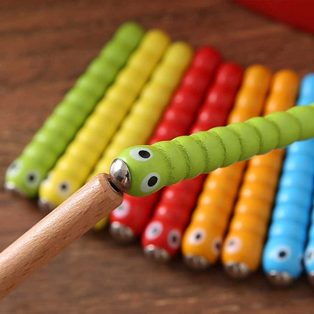 Juguete De Madera, Juguete Educativo No Tóxico De Colores Brillantes Y Ricos, Juguete Magnético De Madera, Para Fiesta De Cumpleaños Preescolar ANGGREK Wooden Toy