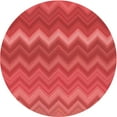 thumbnail image 1 of Ahgly Company Tapis Rond Lavable en Machine Intérieur Transitionnel Rouge, 4 Pieds Rond, 1 of 7