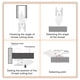 thumbnail image 3 of Eigraketly Pasos de rosca de tornillo de engranaje de calibre, herramientas de medición para el hogar de pulgadas de acero inoxidable, calibre de Herramientas manuales y eléctricas Tipo 1 Eigraketly TO008160-01B, 3 of 6