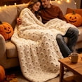 thumbnail image 7 of Ghost Pattern Throw Blanket,70.86x53 Inch Soft Breathable Lightweight Quilt for Sofa Bedroom Bedding,Ideal Gifts for Adults Wife Myself, 7 of 7