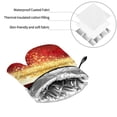 thumbnail image 6 of Fotbe Red Gold Glitter for 4Pcs Oven Mitts and Pot Holders, 500℉ Heat Resistant Oven Mitts , Non-Slip Silicone Surface Safe for Baking, Cooking, BBQ, 6 of 6