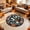White, Purple, Orange, Black, Multicolour, variant on Cififendec Halloween Round Area Rug, 3D Illusion Ghost Spiral Stair Themed Circular Floor Mat for Living Room and Spooky Party Space, 23.62"