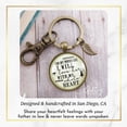 thumbnail image 4 of Father of The Bride Gift Gutsy Goodness Bronze Keychain Whole Life Love Her Promise From Groom Wedding Ring, 4 of 8