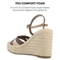 thumbnail image 4 of Journee Collection Womens Raniya Tru Comfort Foam Espadrille Platform Wedge Sandals, 4 of 6
