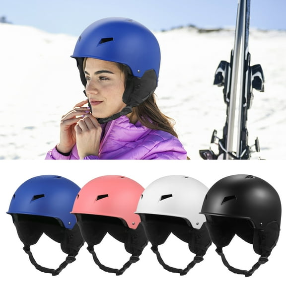 Skiing Equipment,Women Men Safety Helmet Snow Helmet With Earmuff On Slopes With Safety Stay On Women Helmet Men Equipment Helmet Safety Women Slopes Men's Stay Helmet Stay Stay