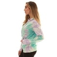 thumbnail image 2 of Just Love Women's Loop Terry Tie Dye Hoodie (Tie Dye Aqua Lilac White, Large), 2 of 4