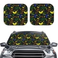 thumbnail image 2 of Kll Game Play Windshield Sun Shade 2-Piece Foldable Car Front Window Sunshade For Most Sedans Suv Truck - Auto Sun Blocker Visor Protector Blocks Max Uv Rays - Large, 2 of 7