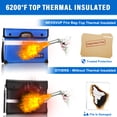thumbnail image 3 of 6200°F Fireproof Document Bag with Lock, Upgraded Fireproof Bag with Zipper/Reflective Strip, 9 Layers of Heat Insulated Materials, Fireproof Money Bag for Cash, 14.2"x11" Fireproof Pouch, 3 of 7