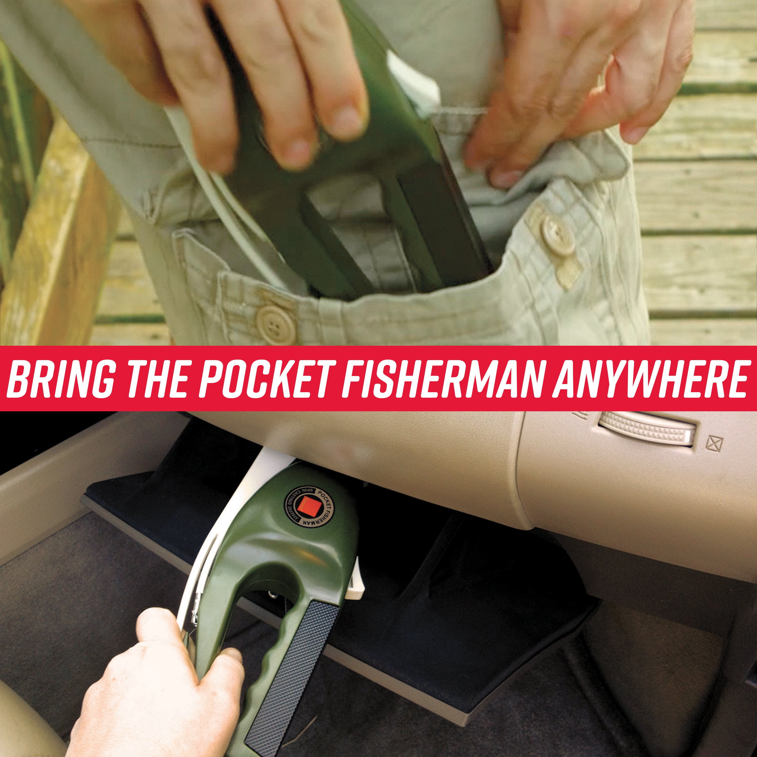 Ronco Pocket Fisherman Portable Fishing Rod Foldable Compact