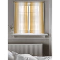 thumbnail image 5 of Orange Ombre Curtains 54 Inch Length,Sheer Curtains for Bedroom Living Room Window Orange White Gradient Modern Abstract Art Rod Pocket Drapes Kitchen Curtains Small Half Window 42"x54" 2 Panels, 5 of 6