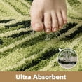 thumbnail image 5 of PABUBE Monstera Leaf Bathroom Rug, 24"x32", Cute Green Plush Bath Mat, Fluffy Soft & Absorbent, Non-Slip and Machine Washable Bath Rug for Bathroom Floor, 5 of 10