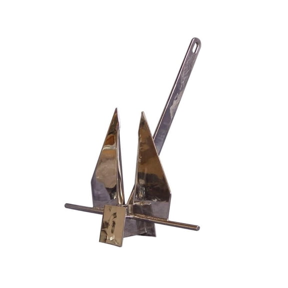 Stainless Steel 316 Fluke Anchor 8lbs (3.6kg) Marine Grade Polished