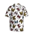 thumbnail image 2 of Hawaiian Shirt For Men, Bulldog Sunglasses Face Mens Button Down Short Sleeve Shirt, Summer Beach Shirts For Men, 2 of 2