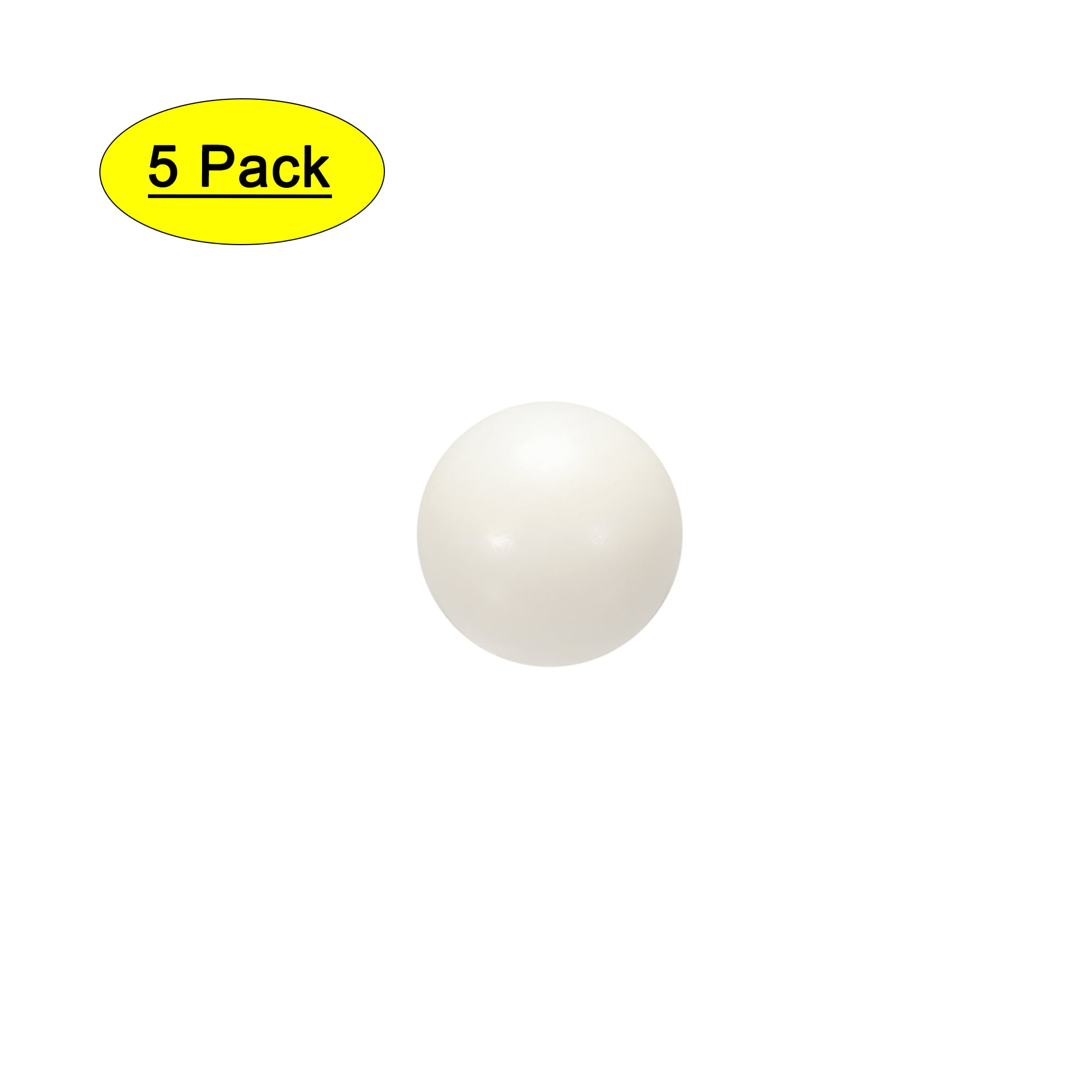 1" 5 PACK Clear Solid Acrylic Sphere Acrylic Ball 