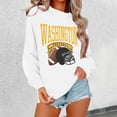 thumbnail image 3 of Football Team City Sweatshirts for Women Fall Winter Long Sleeve Crewneck Football Graphic Sweatshirt Pullover Tops, 3 of 4