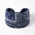 thumbnail image 2 of Migroa Headbands for Women Fashion Soft Wide Head Bands Knotted Turban Headbands Yoga Running Sweatband Elastic Headband Stylish Wrap Headbands for Girls Blue One Size, 2 of 4