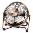 thumbnail image 1 of ZHAOCHENG Miniventilador de escritorioUSBFlexibleRotación de 360°Ventilador de escritorio con carcasa metálicaUSBSilencioso4 pulgadaspara computadoras portátilesoficinacasaPCComputadoraBronce, 1 of 5