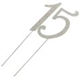 thumbnail image 1 of Adorno para Pastel Verkelly Plateado 21 cm con Piedras Brillantes 15º, 1 of 5