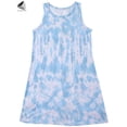 thumbnail image 3 of PULLIMORE Women's Tie Dye Summer Tank Dress Casual Sleeveless T-Shirt Dresses Beach Short Swing Sundress (2XL, Blue), 3 of 10
