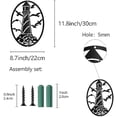 thumbnail image 2 of Tower Metal Wall Art Decor Black Wall Silhouette Hanging Decor Iron Wire Wall Art Sculpture Decoration Sign Hollow Out Minimalist Seagull Ornament for Indoor Outdoor Home 12 x 8.7Inch, 2 of 7