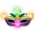 thumbnail image 2 of FlashingBlinkyLights LED Mardi Gras Mask Carnival Pin Blinkies (Set of 5), 2 of 3