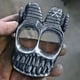 thumbnail image 5 of Anillo esqueleto punk vintage de cuerno hecho a mano Anillos góticos de doble vuelta con cuerno Anillos con calavera Hip hop joyería para motociclistas, 5 of 8