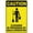 Warning Sign 1, variant on Caution Cleaning in Progress by Male Operative Safe Sign 12 x 8 Inches - Outdoor Use, Practical Sign for Home, Business, Driveway Alert, Office, Facility Cleaning