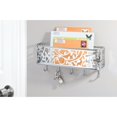 thumbnail image 2 of mDesign Metal Wall Mount Entryway Storage, Mail Sorter Basket - Chrome, 2 of 4