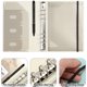 thumbnail image 3 of Hardcover Spiral Journal Refillable Writing Notebook 6 Ring A5 Binder Notebook for Planning with 4 Dividers Three Days One Page Square Ruled Pages & D, 3 of 4