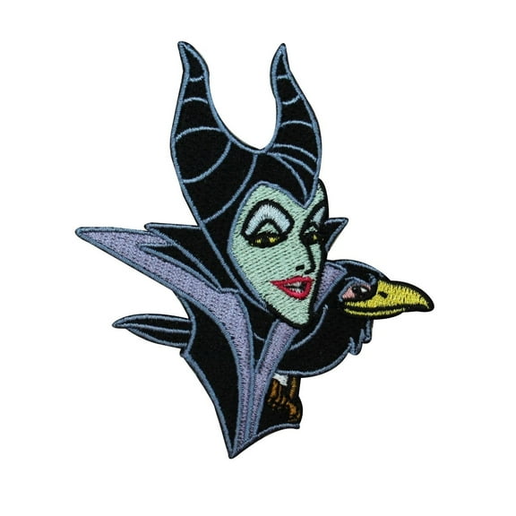 Maleficent Character Patch Sleeping Beauty Disney Movie Craft Iron-on Applique