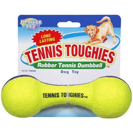 Playful Pet: Rubber Dumbbell Tennis Toughies, 1 Ct