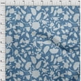 thumbnail image 4 of oneOone Cotton Cambric Blue Fabric Jacobean Floral Silhouette Fabric For Sewing Printed Craft Fabric By The Yard 56 Inch Wide, 4 of 4