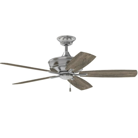 

Craftmade Sln565 Sloan 56 5 Blade Ceiling Fan - Nickel Reverse Airflow