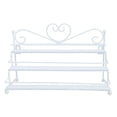 thumbnail image 1 of Nail Polish Wall Rack 3 Tiers Metal Heart Design Nail Polish Organizer Shelf Rack Table Top Display Rack Stand (White), 1 of 3