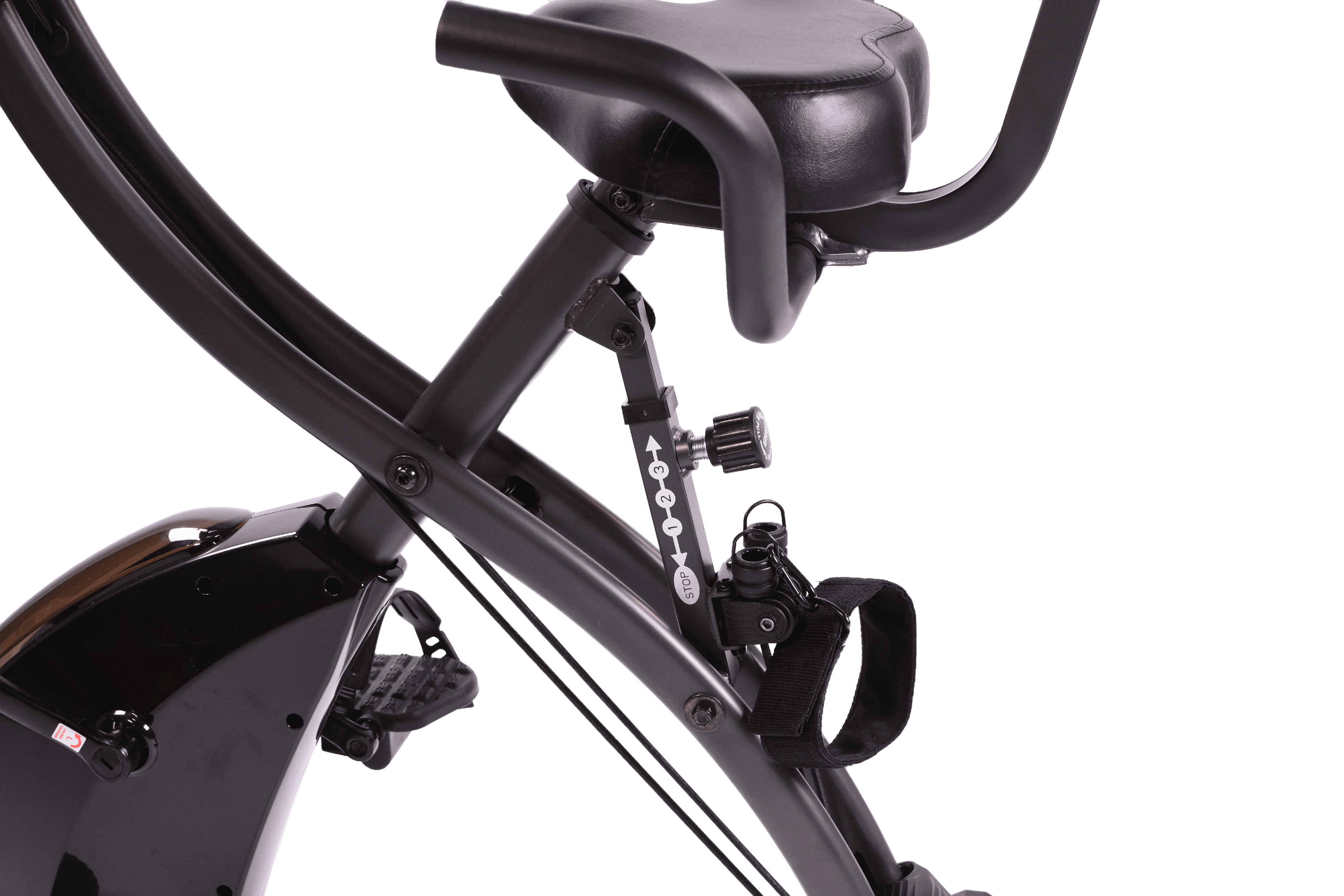 FitNation by Echelon Flex Desk Pro Folding Stationary Bike with Resistance Bands includes 30 day Free Fit Pass Trial Walmart