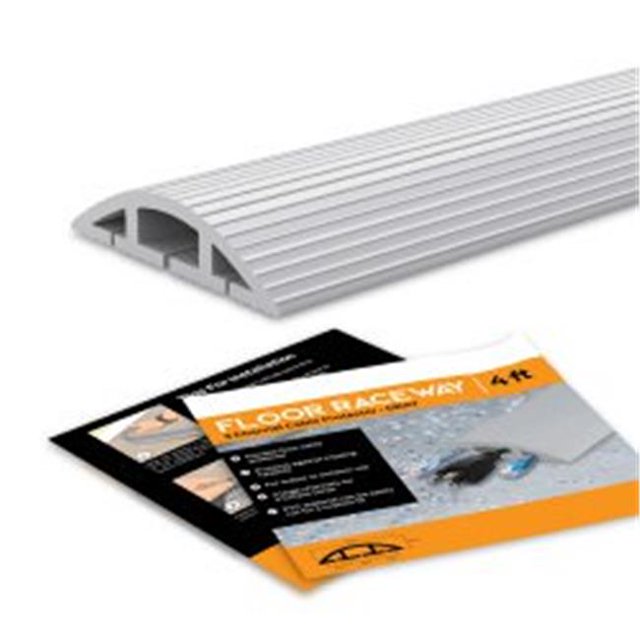 Trademark 10 ft. Floor Cable Cover, Gray