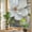 blue, variant on Vintage Flowers Privacy Window Film, Decorative Stained Glass Window Film, White Country Lily Floral Plant Branch Resuable Rainbow Static Cling for Home Bathroom Living Room Glass Door 17.7"x39.3"
