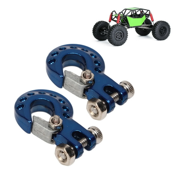 Crochet de Remorque RC 2 Pcs en Alliage d'Aluminium Robuste pour Voitures Télécommandées 1/10