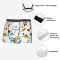 thumbnail image 4 of Fotbe Cartoon Space Men’s Total Support Pouch Boxer Briefs, X-Temp Cooling, Moisture-Wicking Underwear, Regular, Long-leg and Trunk-X-Large, 4 of 6